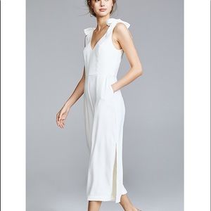 Amanda Uprichard White Iris Jumpsuit